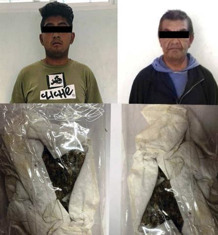 Asegura la CES a dos personas con enervantes en Zacatelco