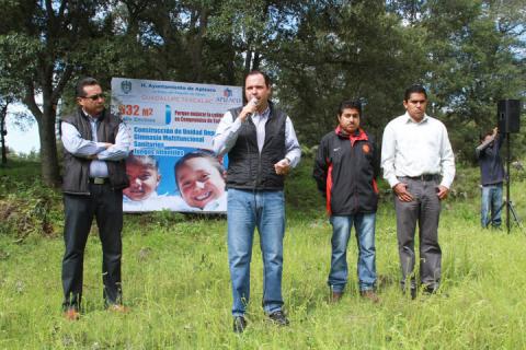 Inician la construcción de unidad deportiva en Guadalupe Texcalac, Apizaco imagen 1