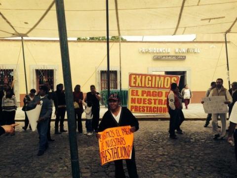 Paran labores sindicalizados del Ayuntamiento de Apetatitlán imagen 1