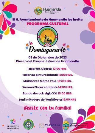 Inicia diciembre con una edición más de Dominguearte en Huamantla