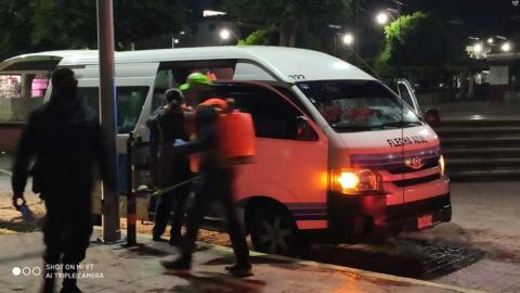 Se realizan los trabajos de sanitizacion en transporte público imagen 3