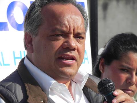 Continúa Alejandro Aguilar López campaña de manera normal