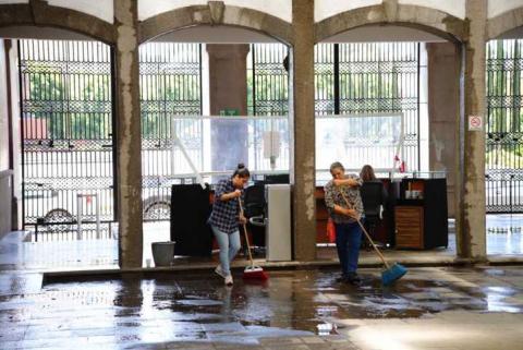 Congreso del Estado registra afectaciones por intensa lluvia imagen 1