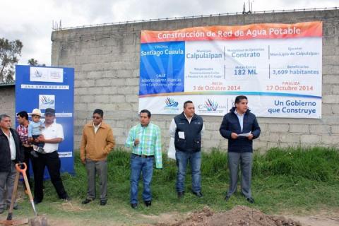Calpulalpan: Bajo programa “Una Obra por Día” Inician construcción de Red de Agua Potable en Santiago Cuaula imagen 4