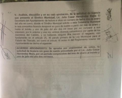 Se deslinda Diputado Julio Hernández de falsificación de documentos oficiales en Apizaco