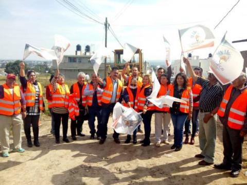 Alcalde inicia trabajos de pavimentación de 4 calles con una meta de 8,744 M2 imagen 1