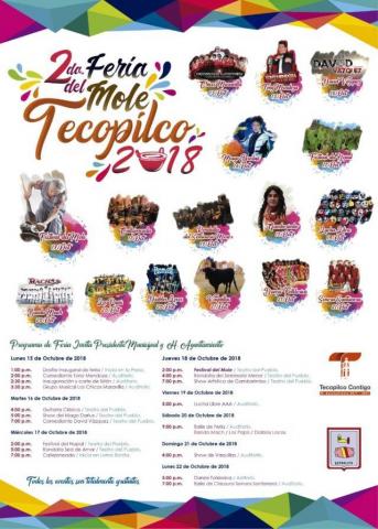 Este lunes 15 arranca la 2da Feria del Mole Tecopilco 2018 imagen 1