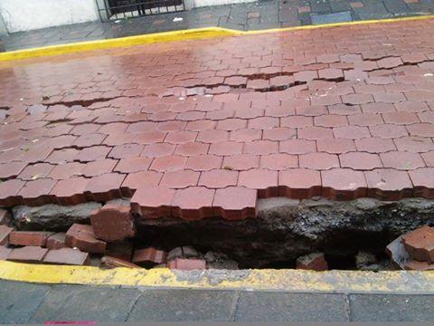 Se hunden obras de relumbrón en la capital del Estado imagen 1