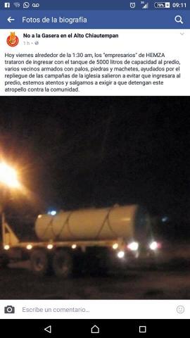 Armados con palas machetes y piedras se oponen a operación de Gasera imagen 2
