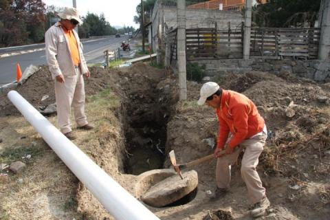 Solucionan en Totolac drenaje colapsado en Ocotelulco imagen 1