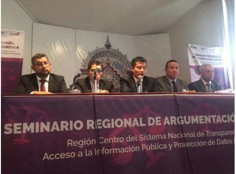 La Región Centro del SNT realizó el Seminario Regional de Argumentación Jurídica