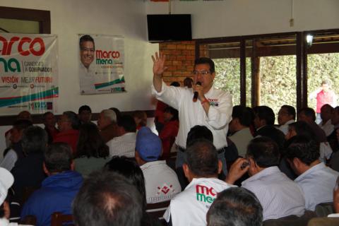 Tendré un gobierno transparente y cercano a la gente: Marco Mena