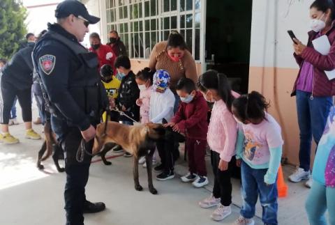 Realizan policías de Huamantla acciones de proximidad en escuelas
