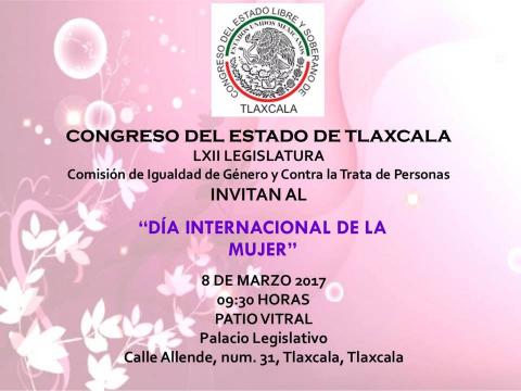 Invita Guadalupe Sánchez Santiago a evento de conmemoración del día internacional de la mujer