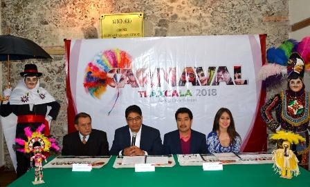 Presenta Secture Carnaval Tlaxcala 2018 en la Ciudad de México