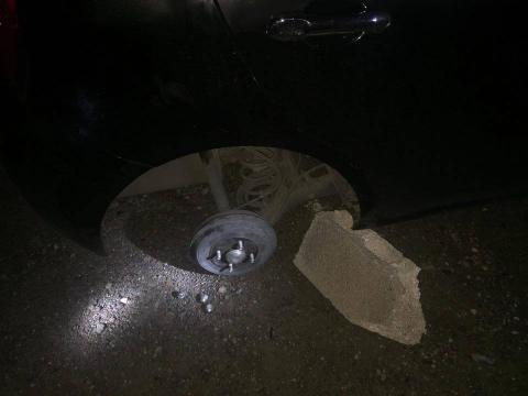 Roban llantas y dan cristalazo en el centro de Zacatelco imagen 2