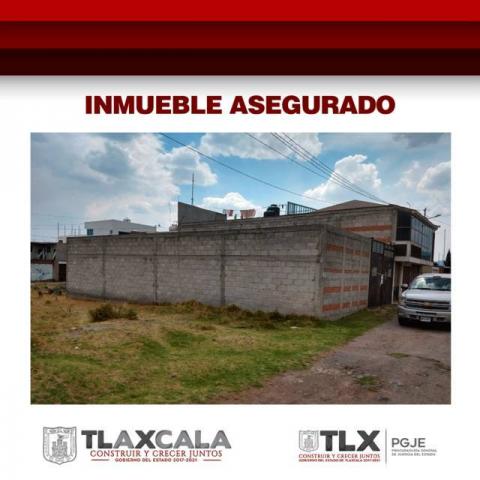 Asegura PGJE inmueble con 35 cabezas de ganado en Tlaxco