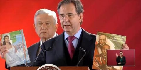 Esta es la misteriosa mujer de libros de texto de la SEP que salen en portadas; AMLO