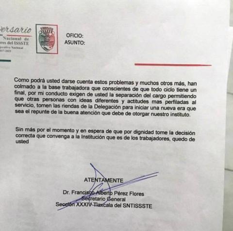 Sindicato del ISSSTE pide a la cocinera que se largue imagen 4