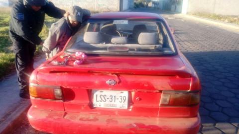 Recuperan elementos de seguridad municipal vehículo robado