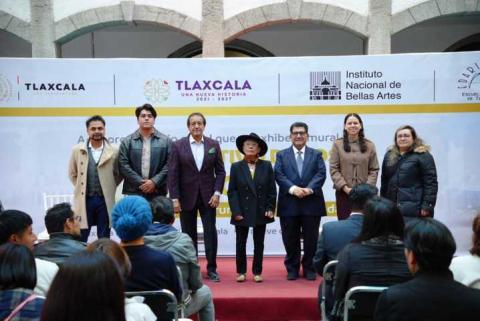 Presentan en Congreso el mural conmemorativo “500 años de la fundación de la Ciudad de Tlaxcala” imagen 2