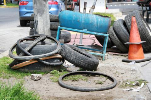 Primer “Llantaton” en favor del medio ambiente en Apizaco imagen 1