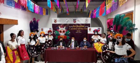 En Chiautempan presentan el primer festival “Camino al Mictlán”