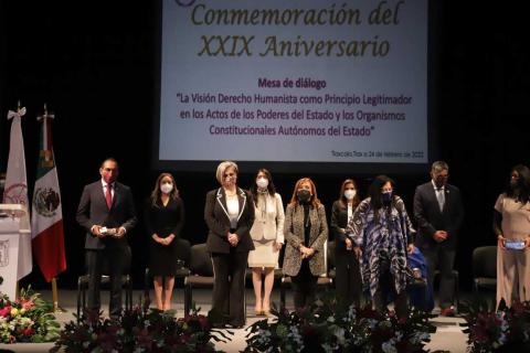 Autoridades de Tlaxcala conmemoraron el 29 aniversario de la CEDH imagen 1