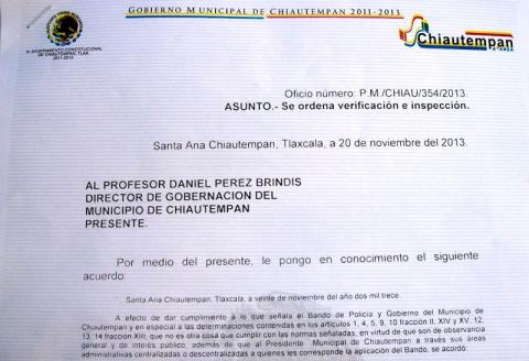 Por no ponerse a mano con inspectores le clausuran predio imagen 2
