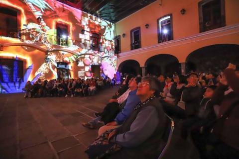 Con mil 400 asistentes, “Proyección “Noches Mágicas De Tlaxcala” imagen 1