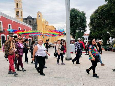 Visitantes de Jalisco ven a Huamantla con seguridad y con riqueza histórica