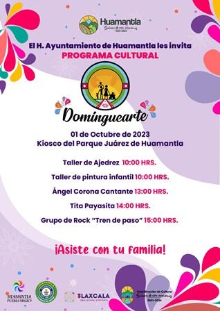 Inicia octubre asistiendo al programa cultural “Dominguearte”