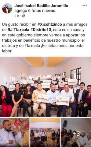 Chabelote de Xicohtzinco prende sus veladoras a la RJ del PRD