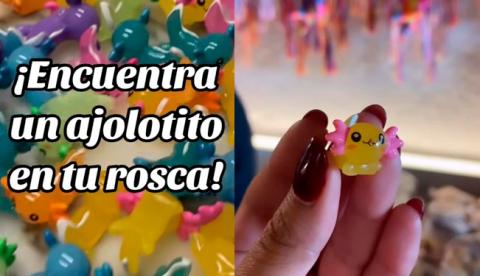 Pastelería crea Rosca de Reyes y le añade un ajolote a la tradicion mexicana