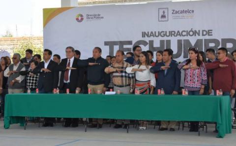 Alcalde mejora la infraestructura educativa de la Domingo Arenas con una Techumbre imagen 3