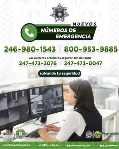 Pone ayuntamiento de Huamantla nuevos número de emergencia