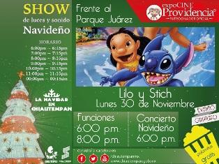 Hoy lunes 30 de noviembre Expocine Providencia en Chiautempan