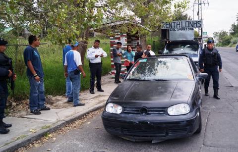 Fuerte movilización policiaca por un accidente menor imagen 1