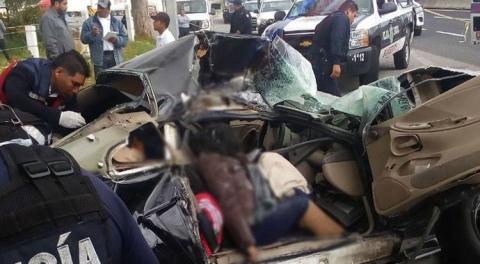 Deja dos muertos fatal accidente en carretera Huamantla-Apizaco