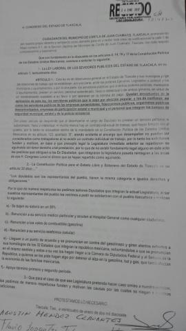Piden a diputados locales reducirse el salario en un 50 por ciento
