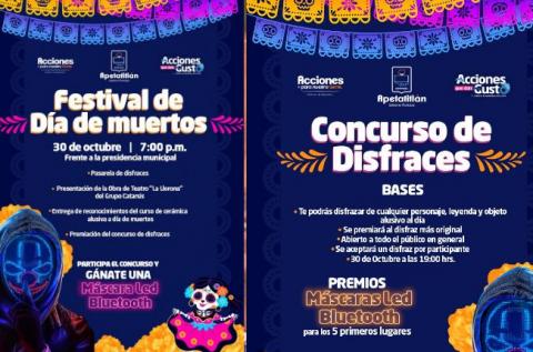 Convocan a participar en el magno Festival de Día de Muertos en Apetatitlán imagen 3