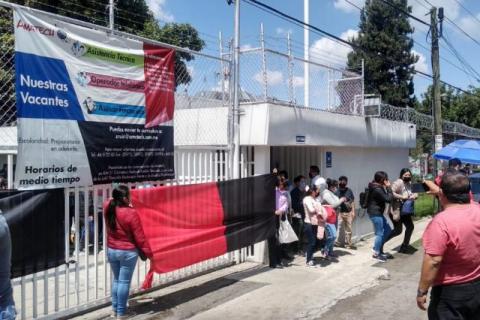 Grupo de choque para huelga en Amatech