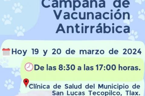 Un éxito la campaña de vacunación antirrábica en Tecopilco