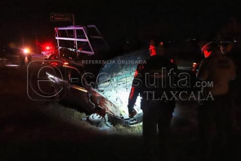 Choca patrulla de la Guardia Nacional y camioneta particular en Panotla; hay siete lesionados