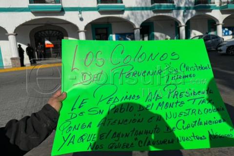Pobladores de El Porvenir piden respaldo del Ayuntamiento de San Pablo del Monte imagen 2