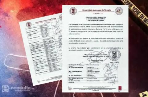 UATx exige justicia para alumno asesinado