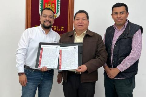 Alcalde de Tepetitla firmó convenio de vivienda para el Bienestar