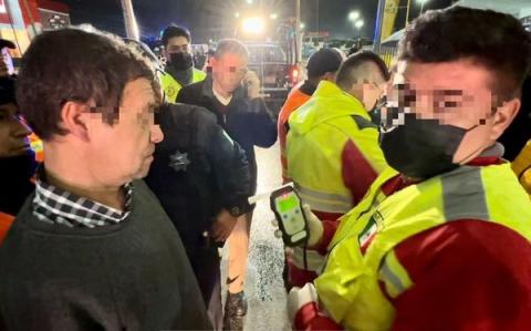 Deja un conductor arrestado y varios multados el operativo de alcoholimetría