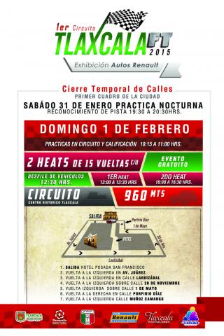 Se prepara la Capital para el 1er circuito Tlaxcala Fast Touring 2015