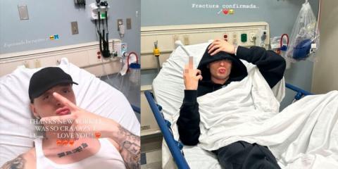 Peso Pluma sufre un accidente, sufrió una fractura de pie